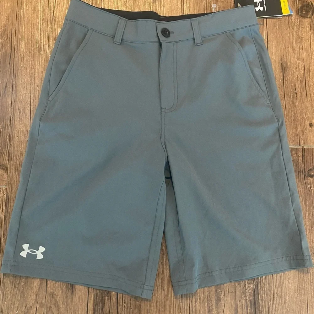 Under Armour Gray Shorts kids 14